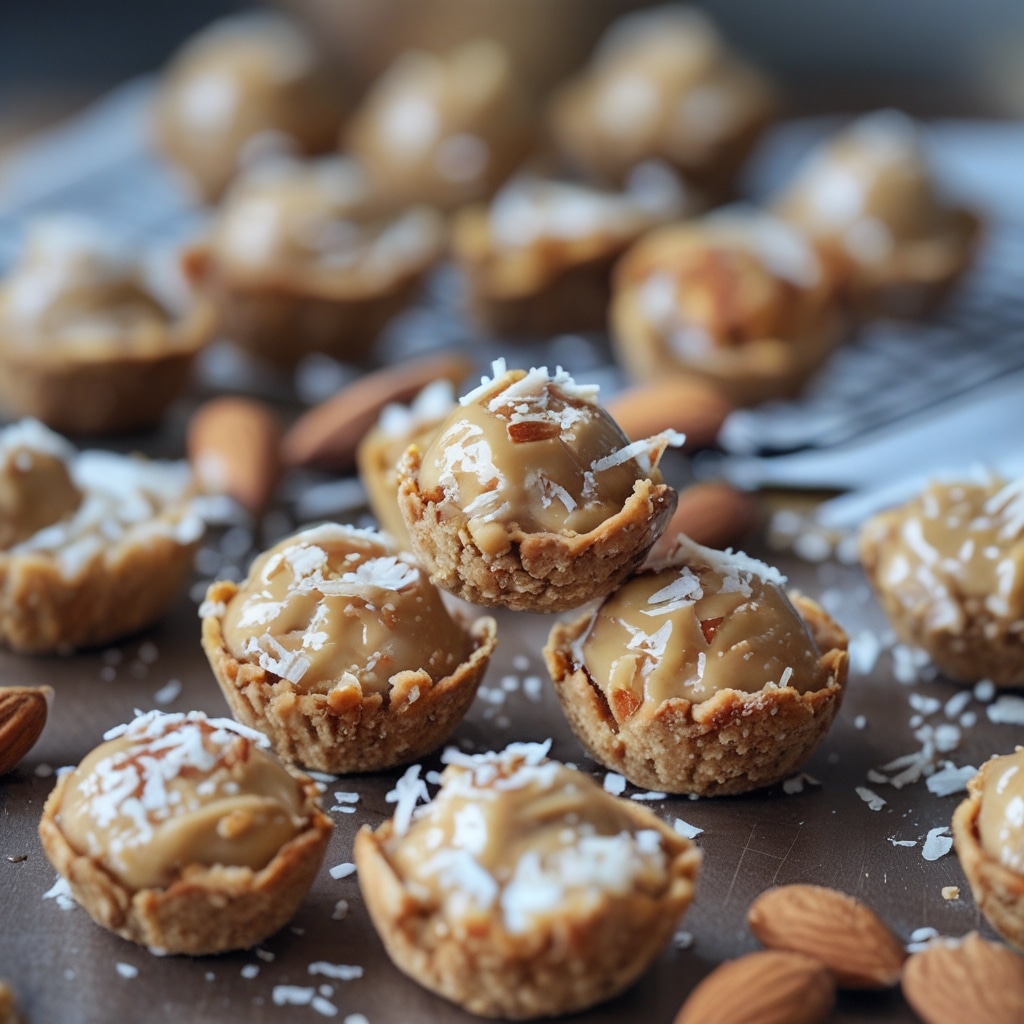 High Protein Almond Butter Coconut Bites