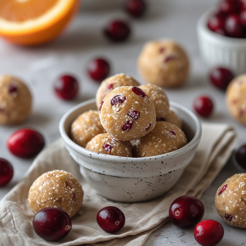 Cranberry Orange Protein Bites
