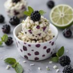 Blackberry Lime Protein Cottage Cheese Bites