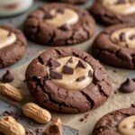 Healthy Peanut Butter Greek Yogurt Chocolate Fudge Cookies