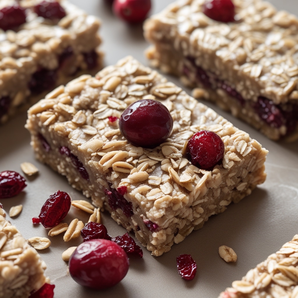 Cranberry Oat Protein Energy Bars