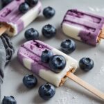 Greek Yogurt Blueberry Protein Pops