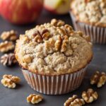 Cottage Cheese Apple Walnut Protein Muffins