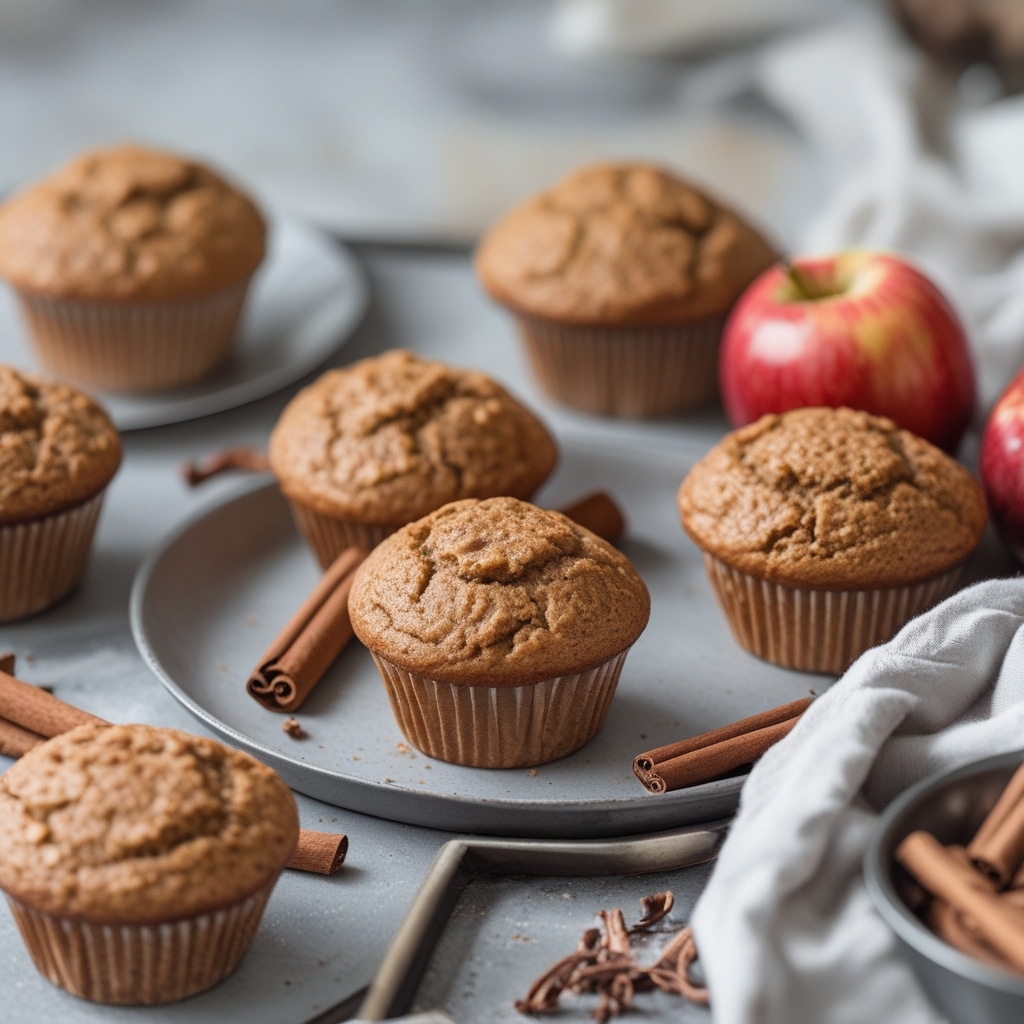 Apple Cinnamon Protein Muffins