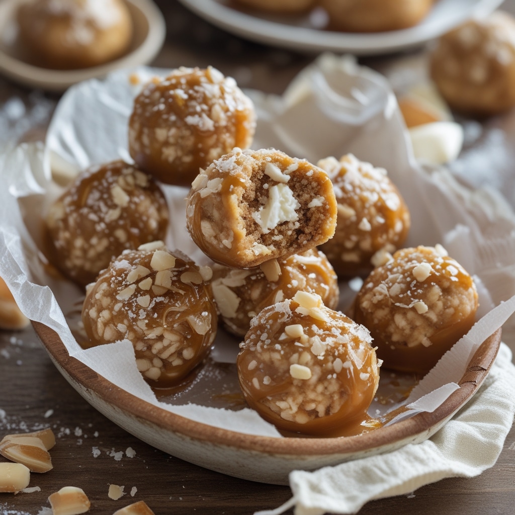 Cottage Cheese Salted Caramel Protein Bites