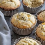 Cottage Cheese Lemon Poppy Seed Muffins