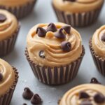 Frozen Greek Yogurt Peanut Butter Bites with Chocolate Chips