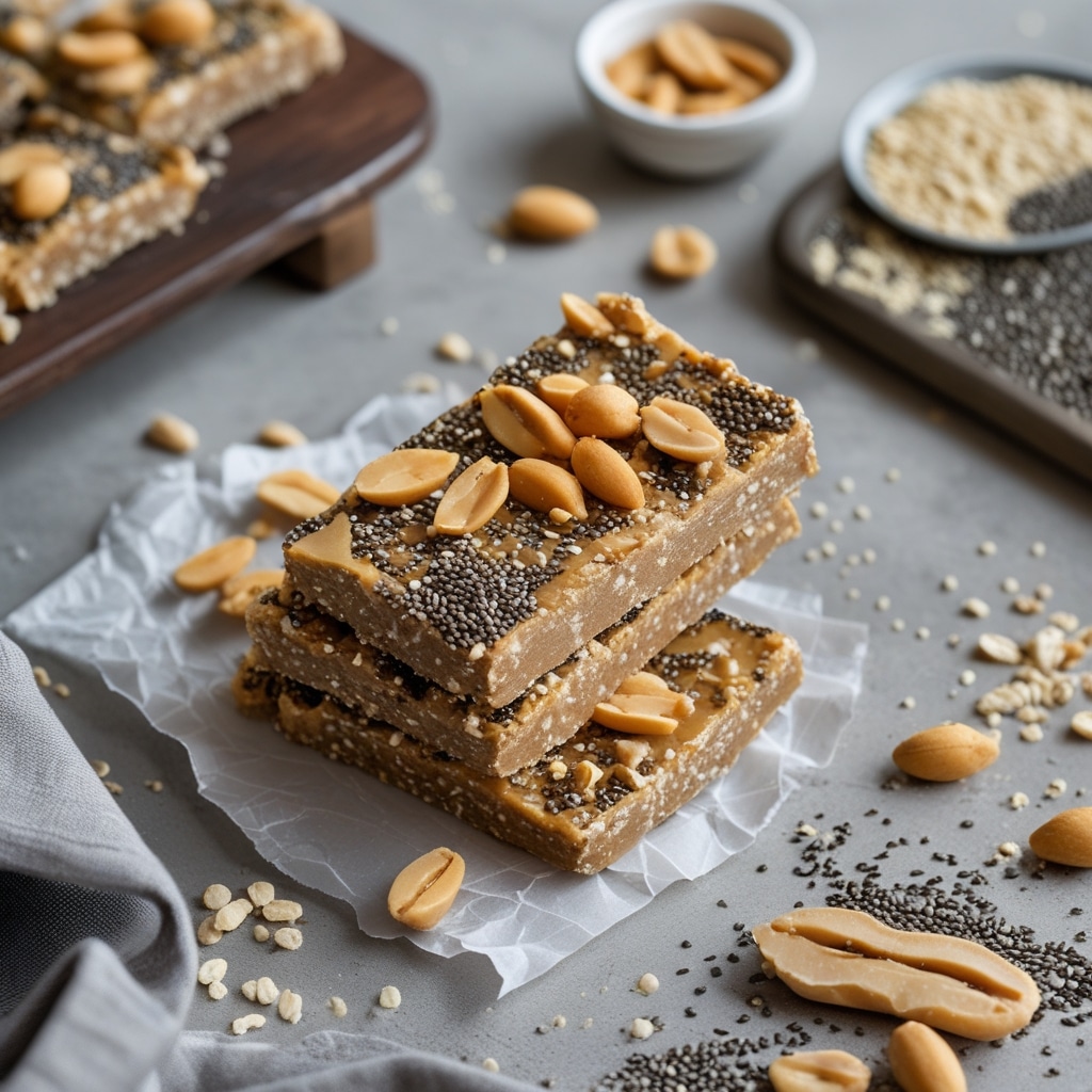 Peanut Butter Chia Seed Protein Bars