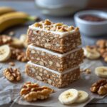 High Protein Banana Walnut Energy Bars