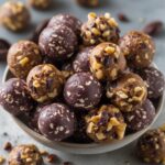 Cacao Nibs Walnut Protein Energy Bites