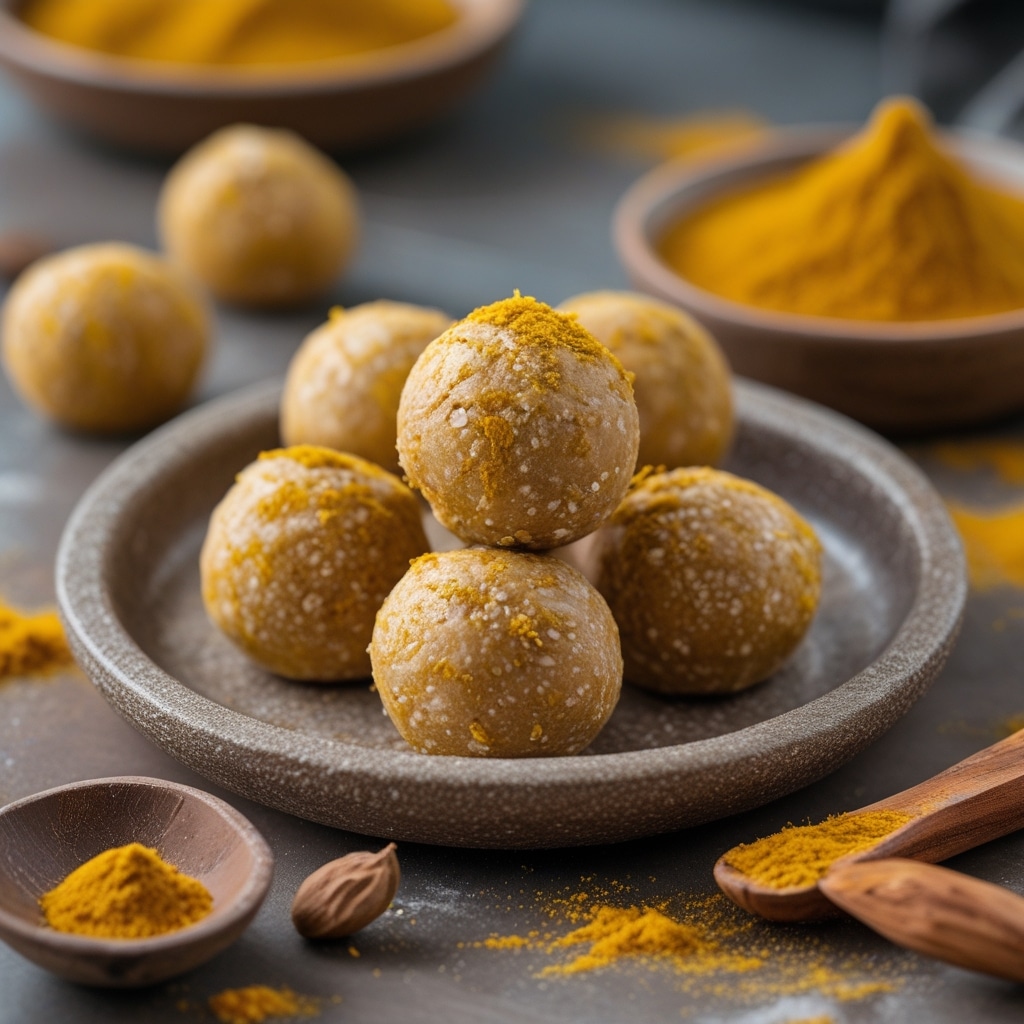 Turmeric Golden Milk Protein Bites