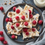 High Protein Frozen Greek Yogurt Cheesecake Bark