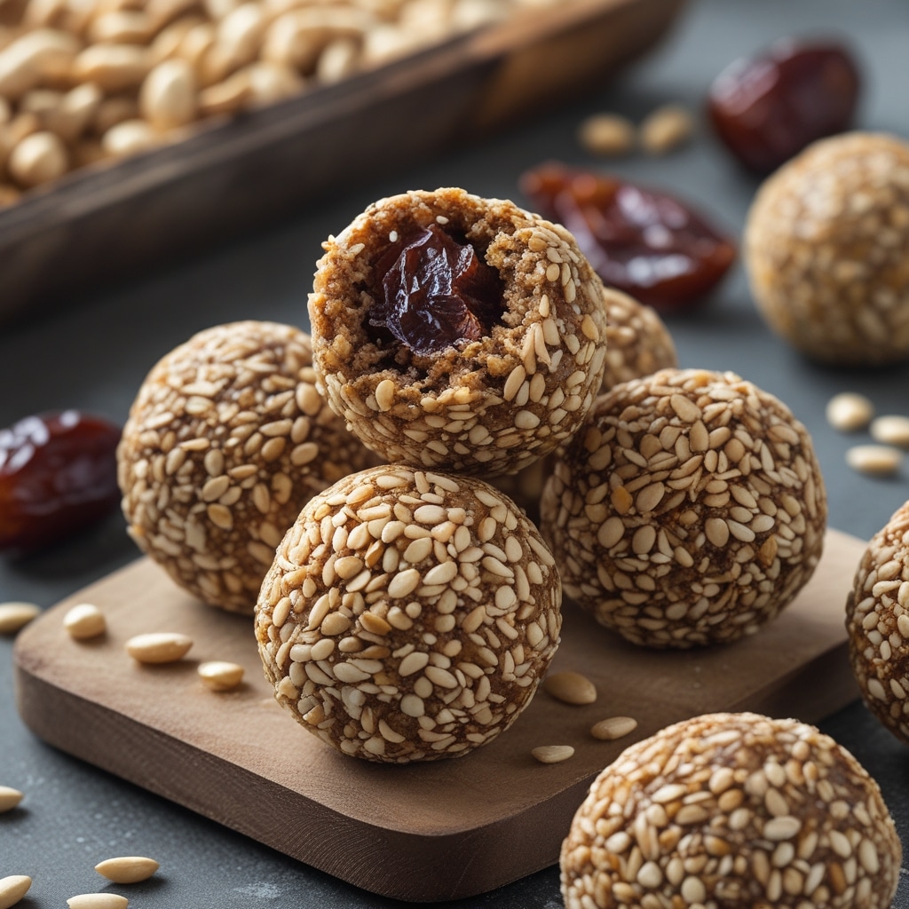 Sesame Date Protein Energy Bites