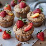 Strawberry, Peach & Cinnamon Protein Muffins