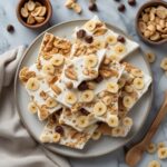 Frozen Peanut Butter Banana Split Yogurt Bark