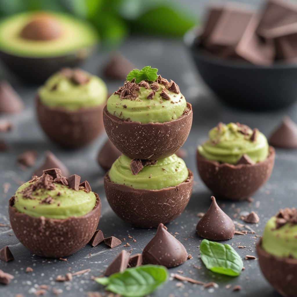 High Protein Chocolate Avocado Frozen Bites