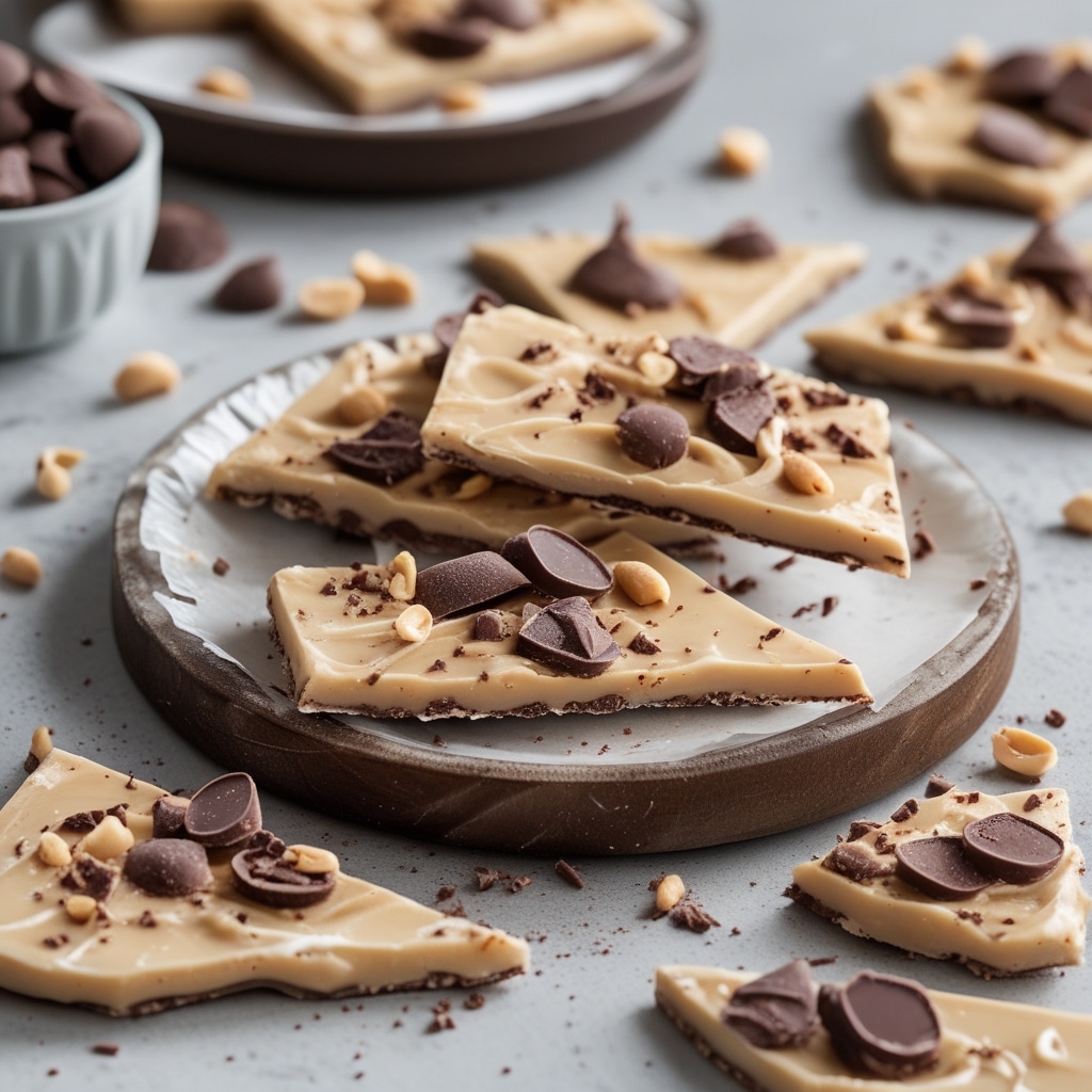 Chocolate Peanut Butter Frozen Yogurt Bark