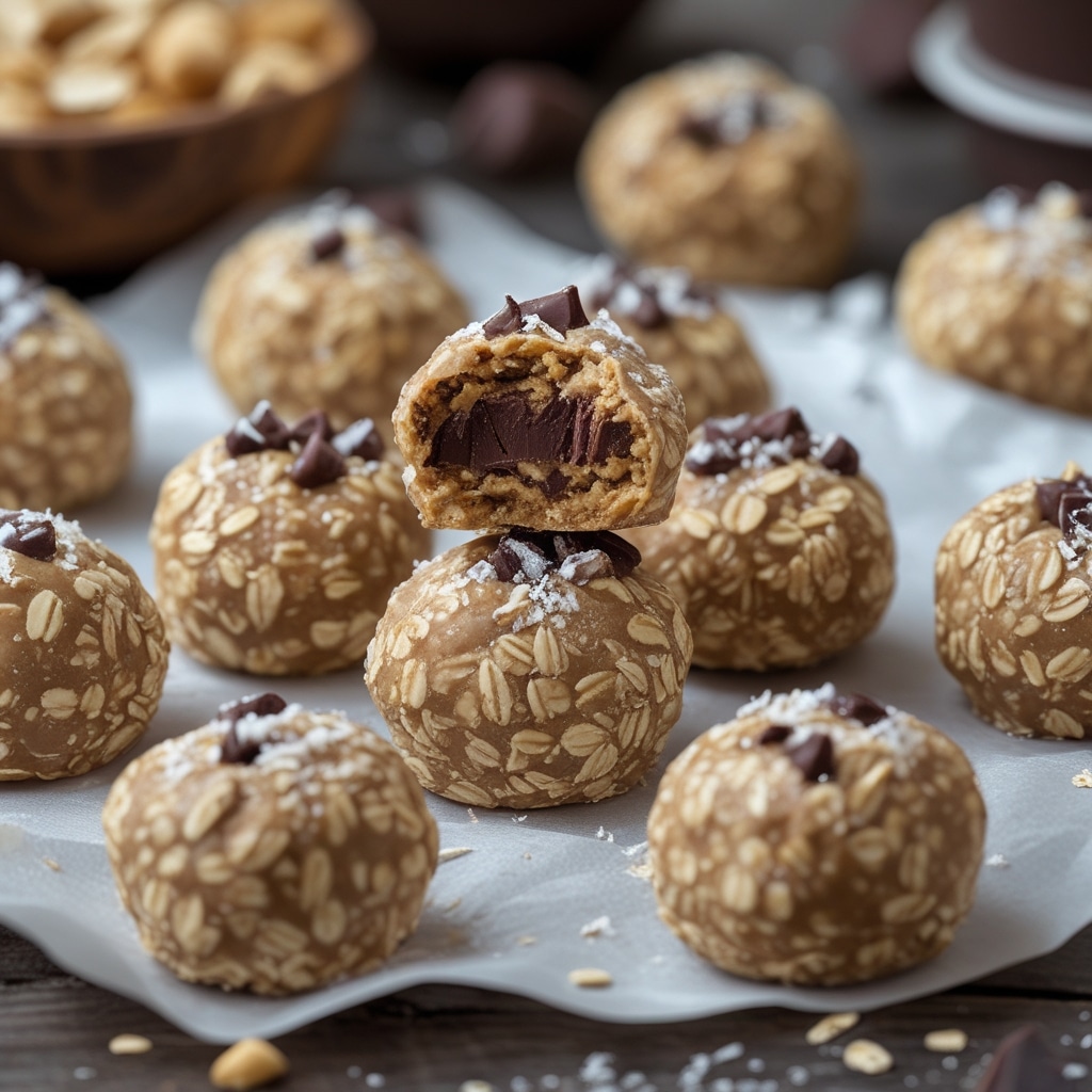 Peanut Butter Oat Chocolate Protein Bites
