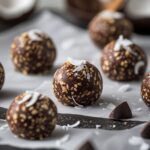 Dark Chocolate Coconut Protein Energy Balls