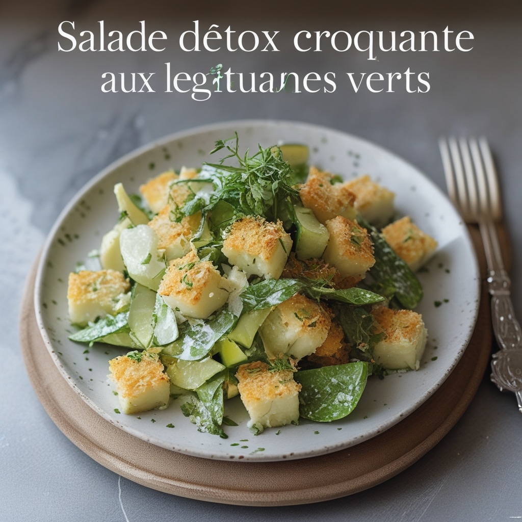 Salade Détox Croquante aux Légumes Verts