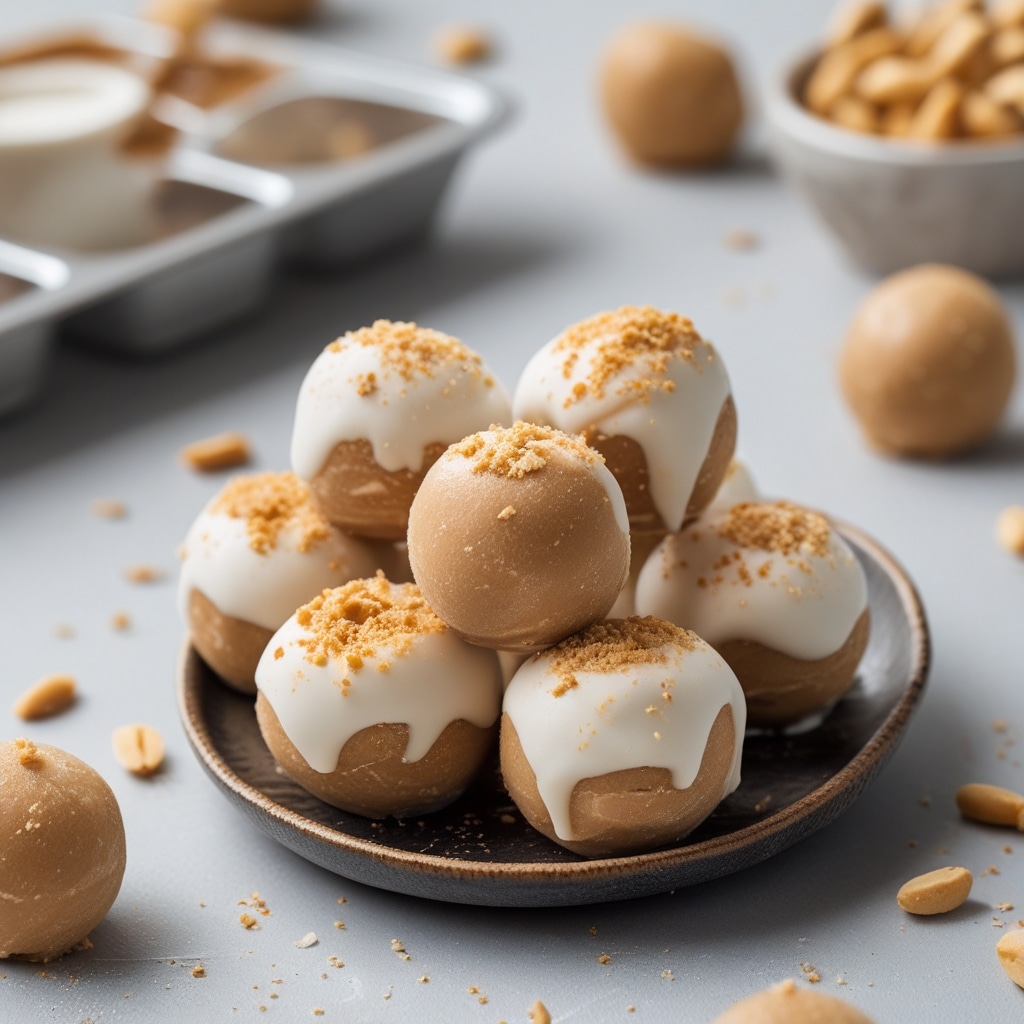 Frozen Greek Yogurt Peanut Butter Bites