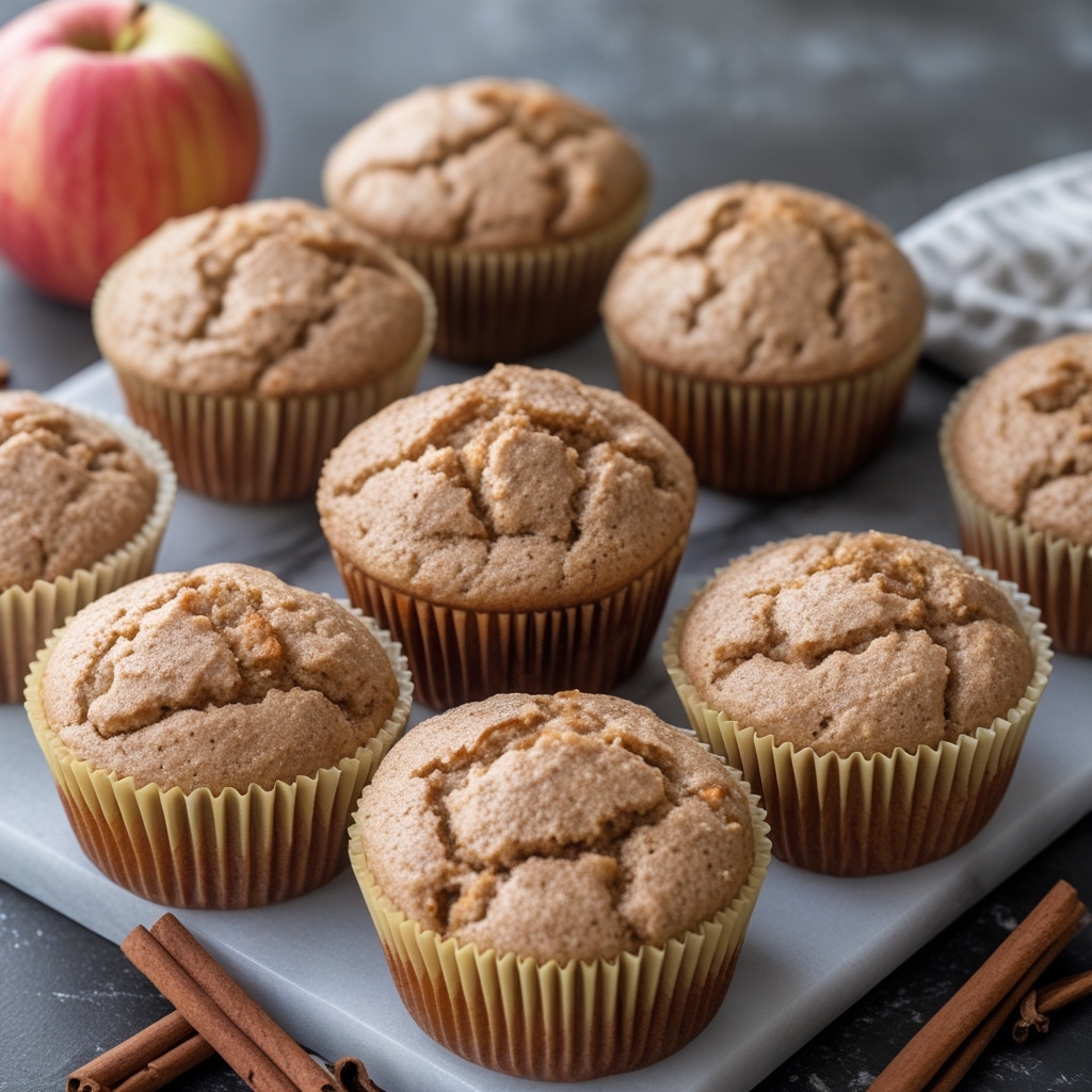 Apple Cinnamon Protein Muffins (Gluten-Free!)