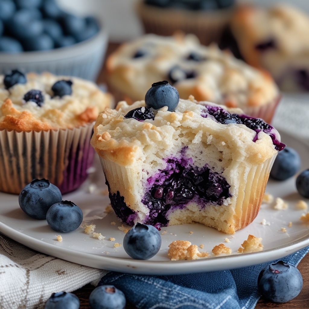 Blueberry Cottage Cheese Muffins