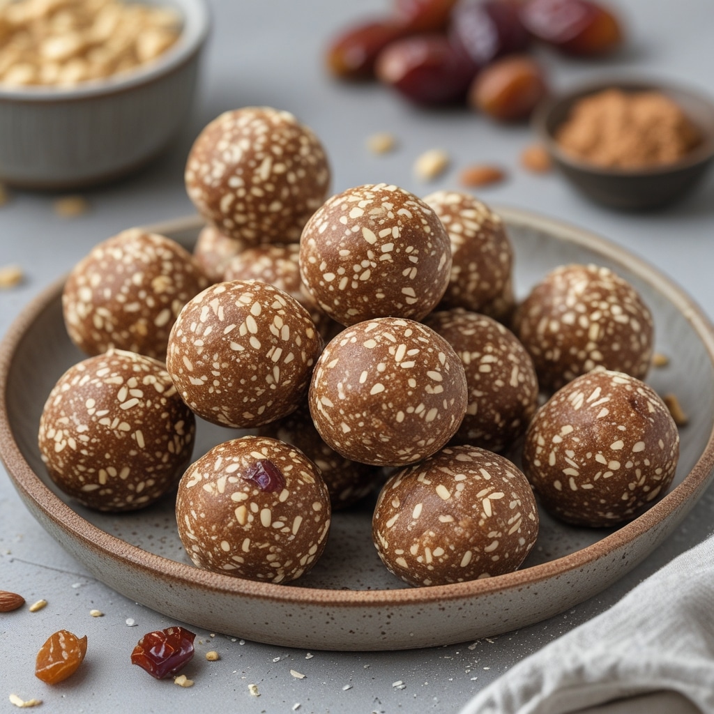 Tahini Date Protein Energy Balls