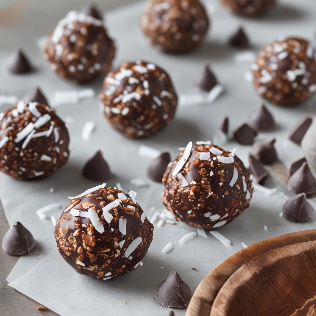 No-Bake Chocolate Coconut Date Balls