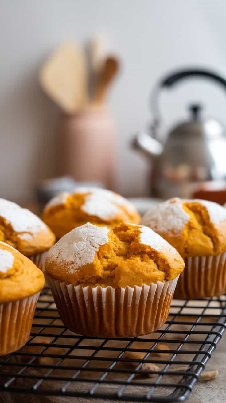Pumpkin Cottage Cheese Muffins