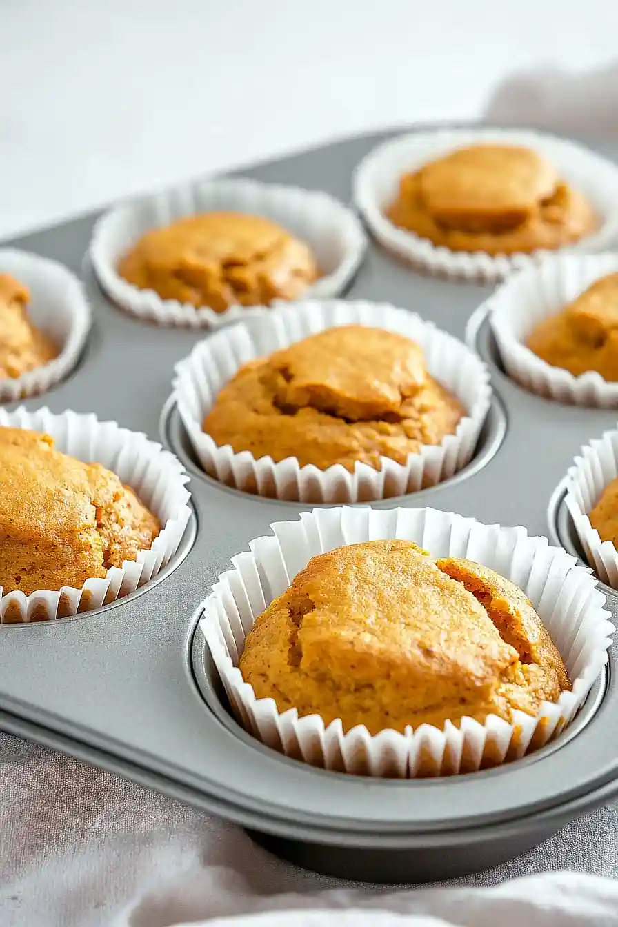 Moist Greek Yogurt Pumpkin Muffins
