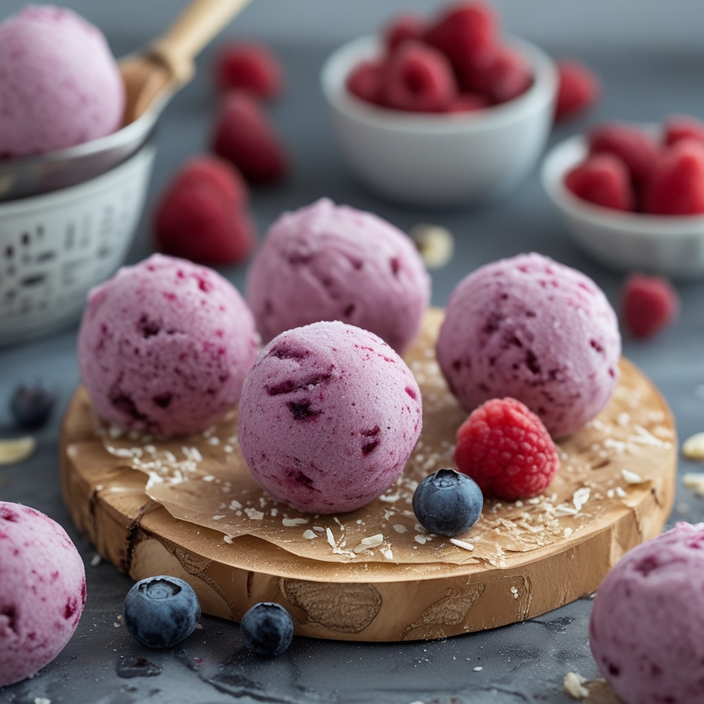 Frozen Berry Açai Greek Yogurt Bites