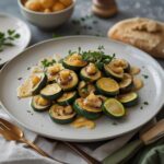 Buttery Garlic Mushrooms & Zucchini
