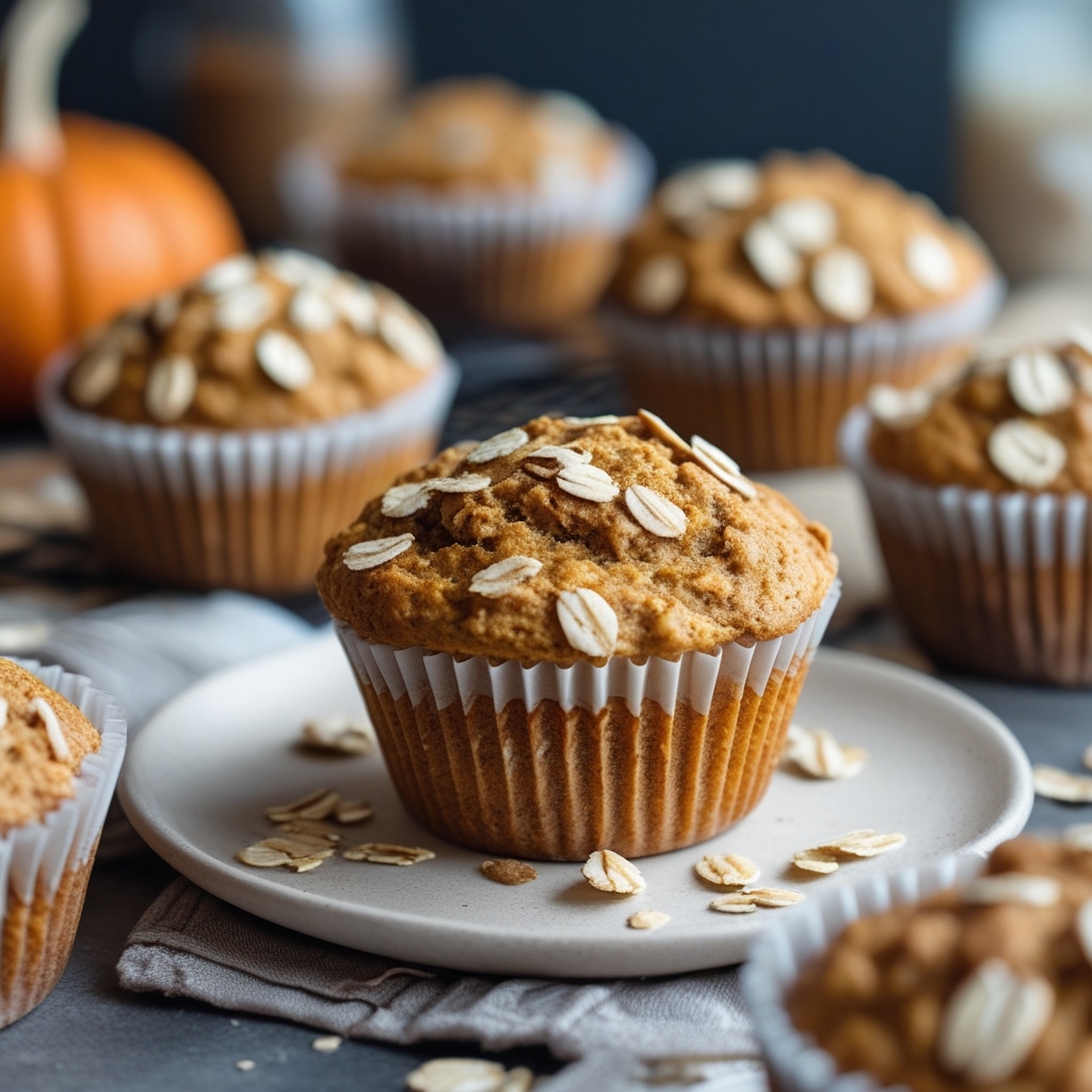 Pumpkin Oatmeal Muffins