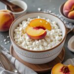 Cottage Cheese with Peaches High Protein Breakfast