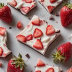 Chocolate-Covered Strawberry Greek Yogurt Bark