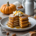 High Protein Pumpkin Cottage Cheese Pancakes