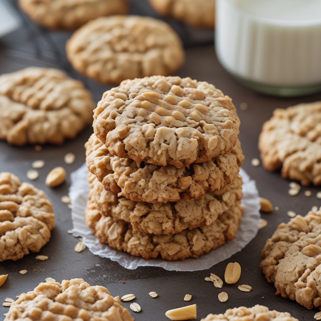 Peanut Butter Oat Cottage Cheese Cookies