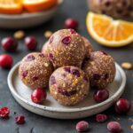 Cranberry Orange Protein Energy Balls