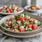 Watermelon Cucumber Feta Salad