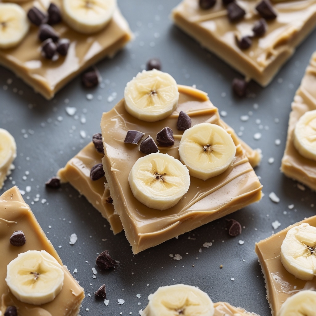 Frozen Peanut Butter Banana Protein Bark
