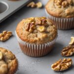 Cottage Cheese Banana Walnut Protein Muffins