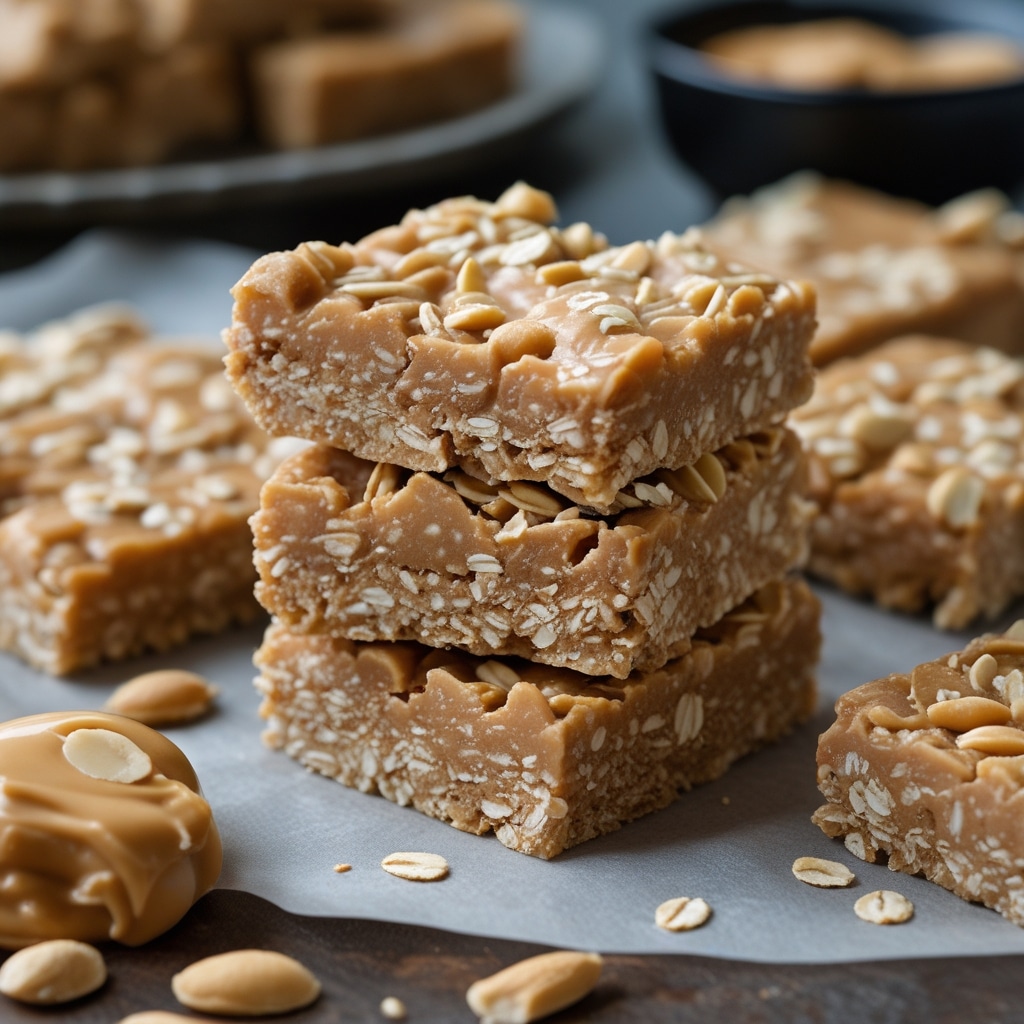 Peanut Butter Oat Protein Bars