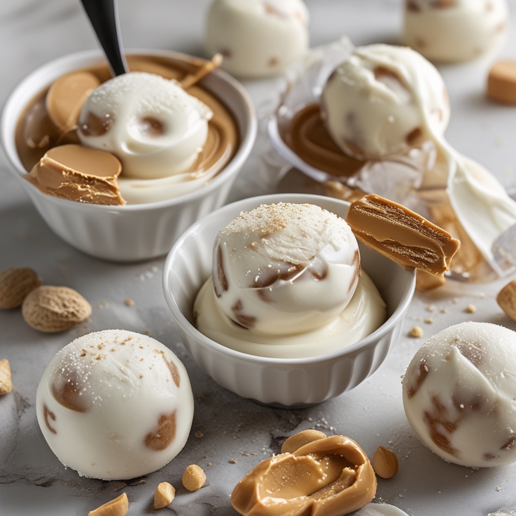 Frozen Greek Yogurt Peanut Butter Bites
