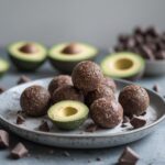 Frozen Chocolate Avocado Protein Bites