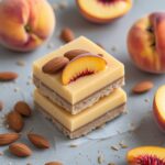 Peach Almond Protein Frozen Yogurt Bars