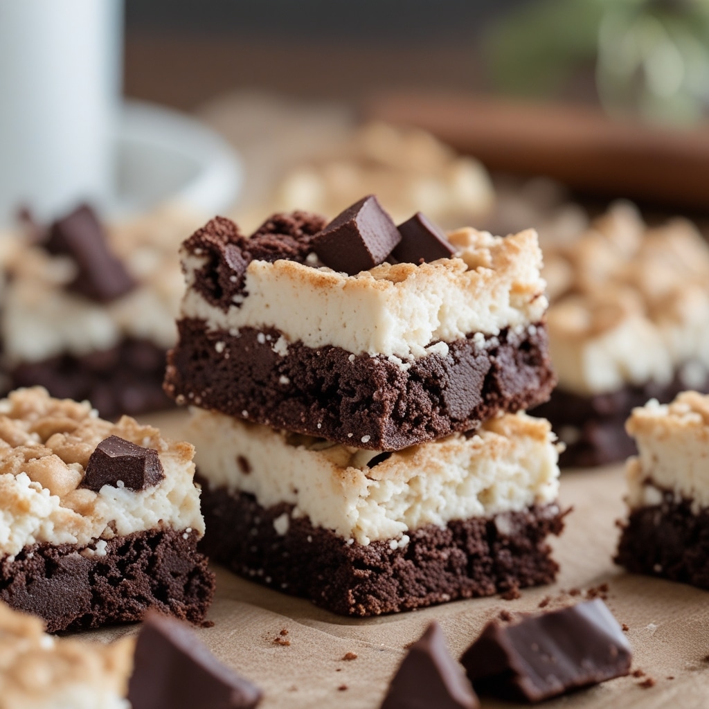 Brownie Chunk Protein Cottage Cheese Bars