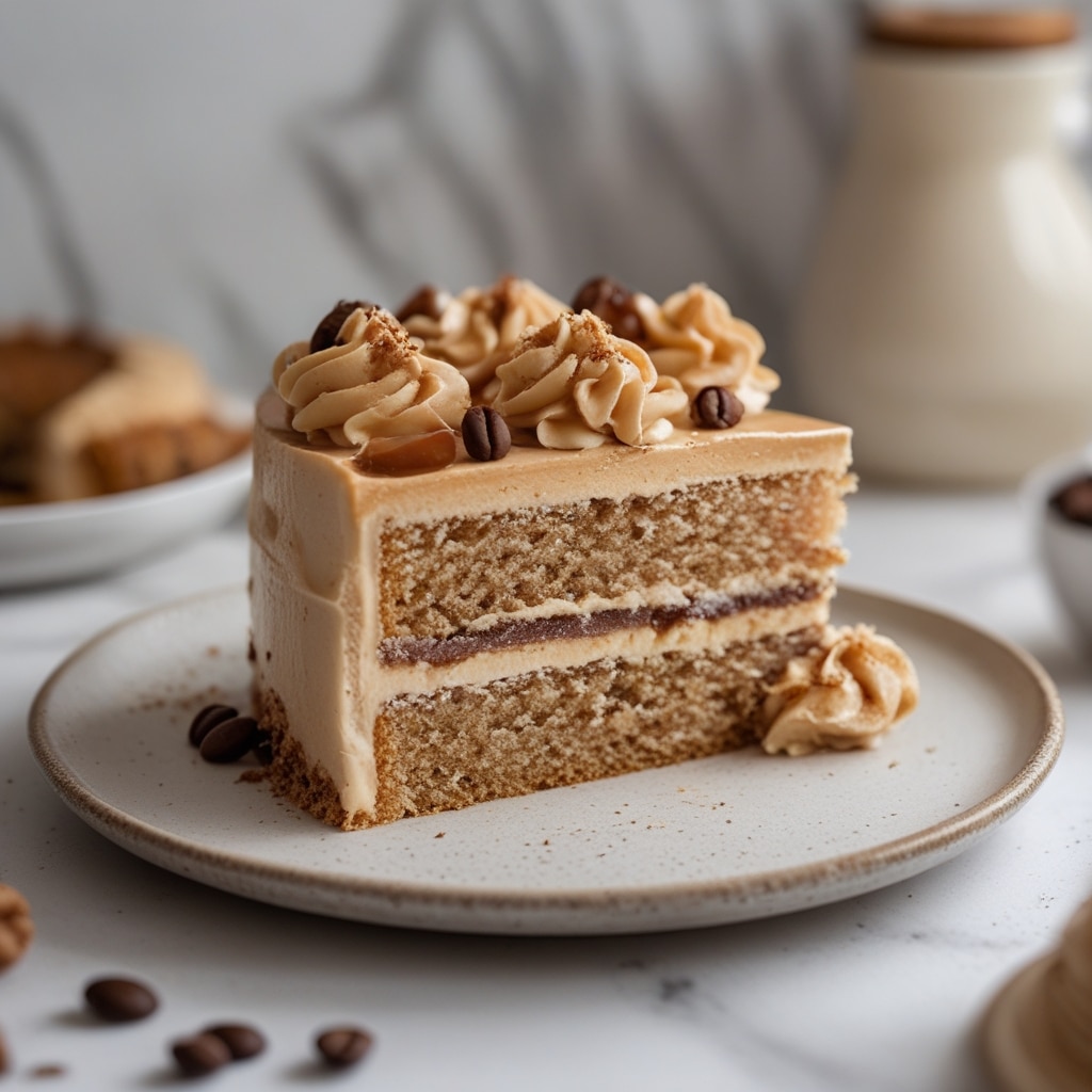 Caramel Coffee Buttercream Cake