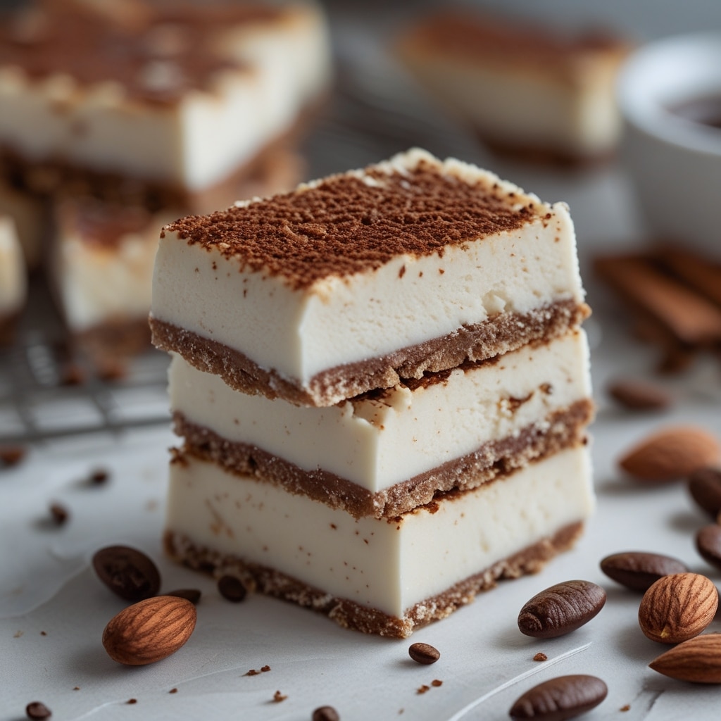 Espresso Almond Protein Frozen Yogurt Bars
