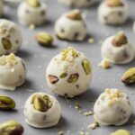 Pistachio White Chocolate Protein Bites